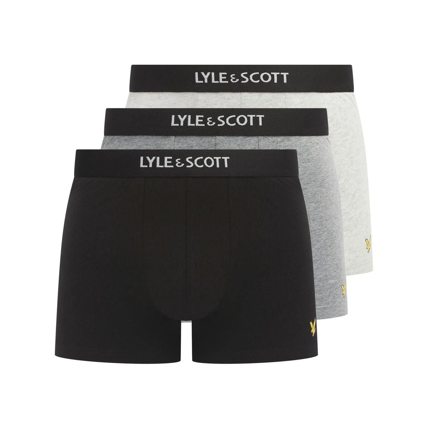 Lyle & Scott Mens Golf Devon Boxer Shorts (Pack of 3)