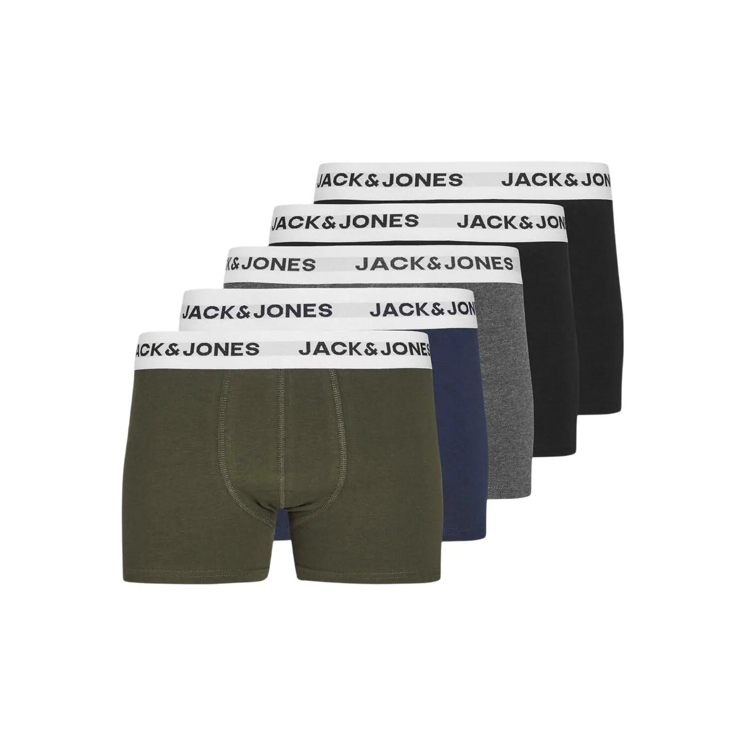 Jack And Jones Boys Logo Boxer Shorts (Pack of 5)