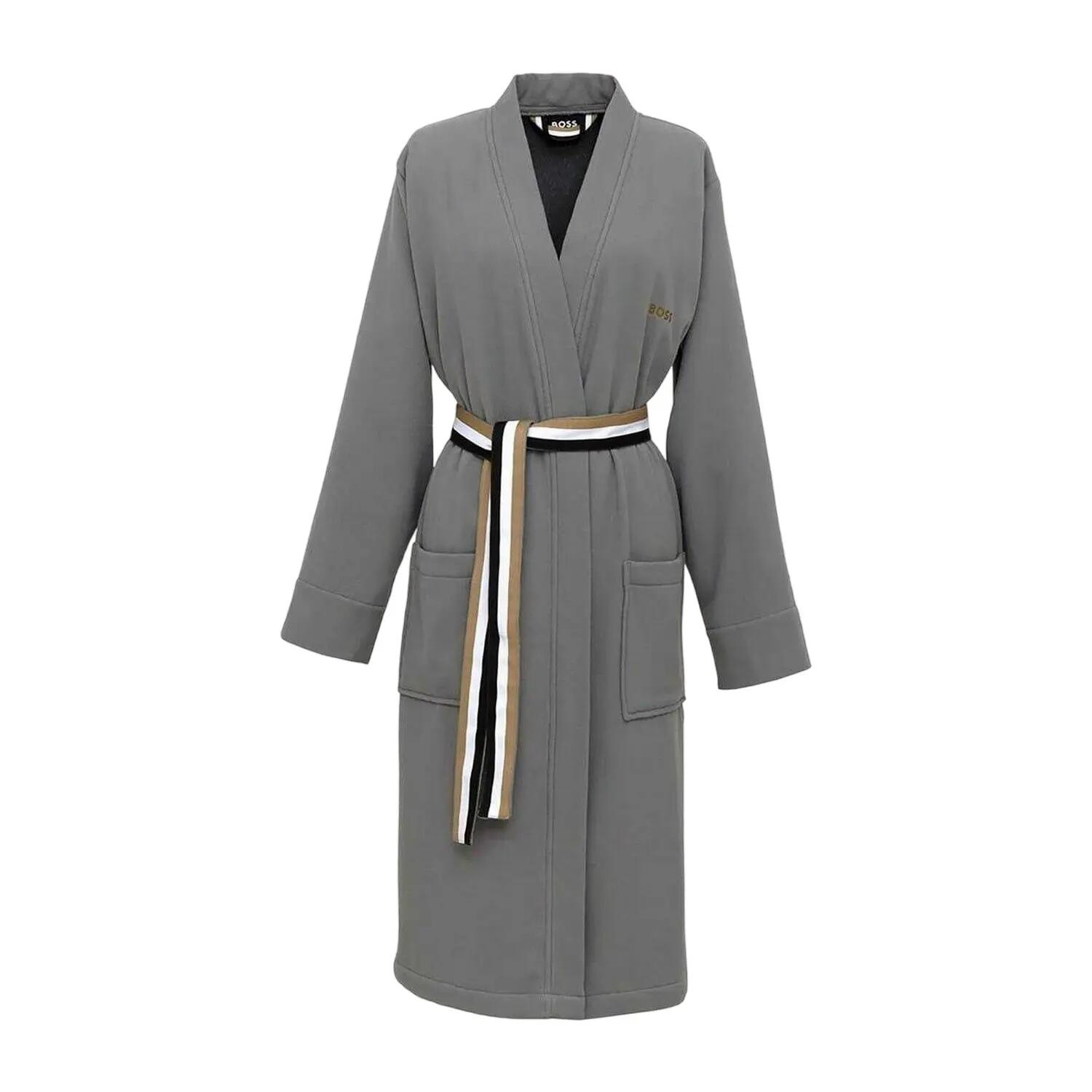 Boss Womens/Ladies Blinea Stripe Detail Kimono Robe