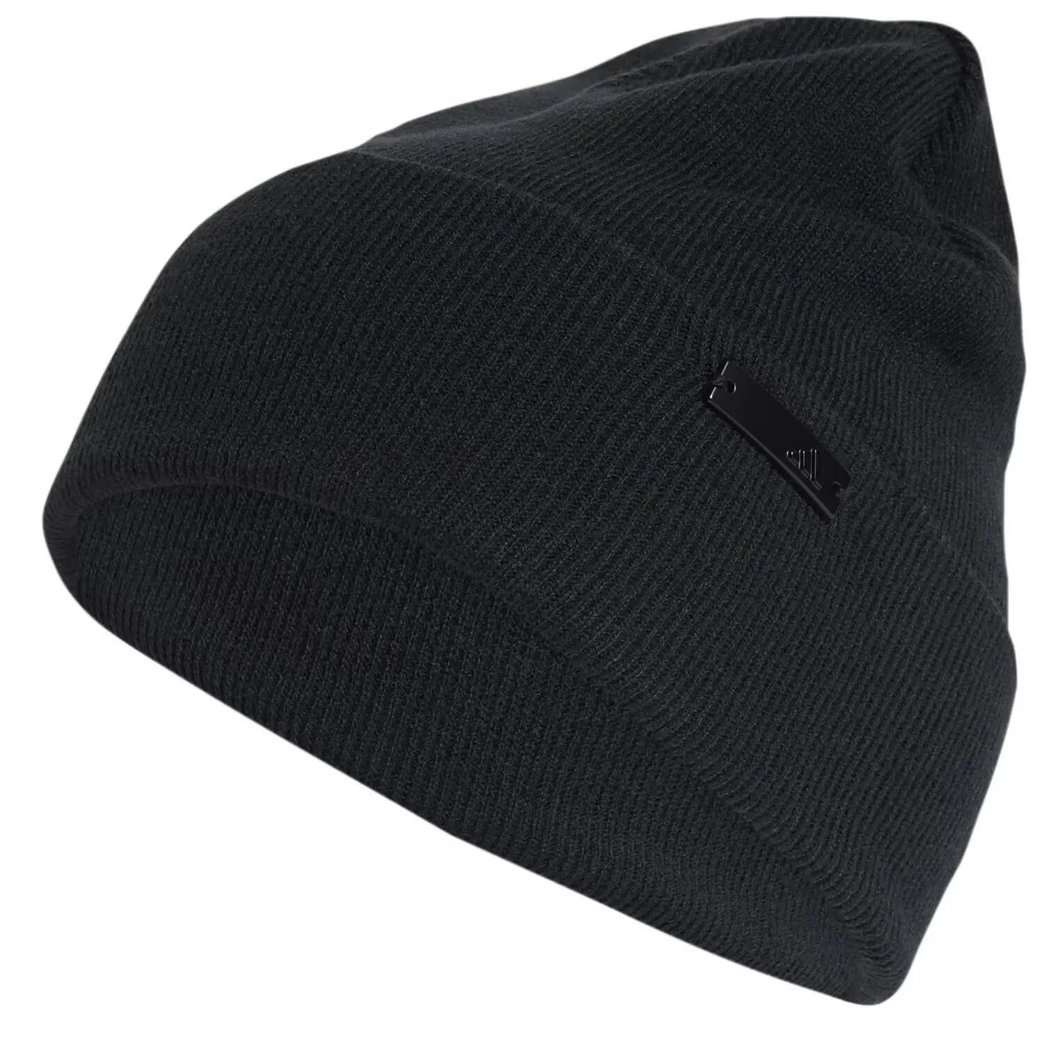 Adidas Plain Ribbed Turned Up Cuff Beanie