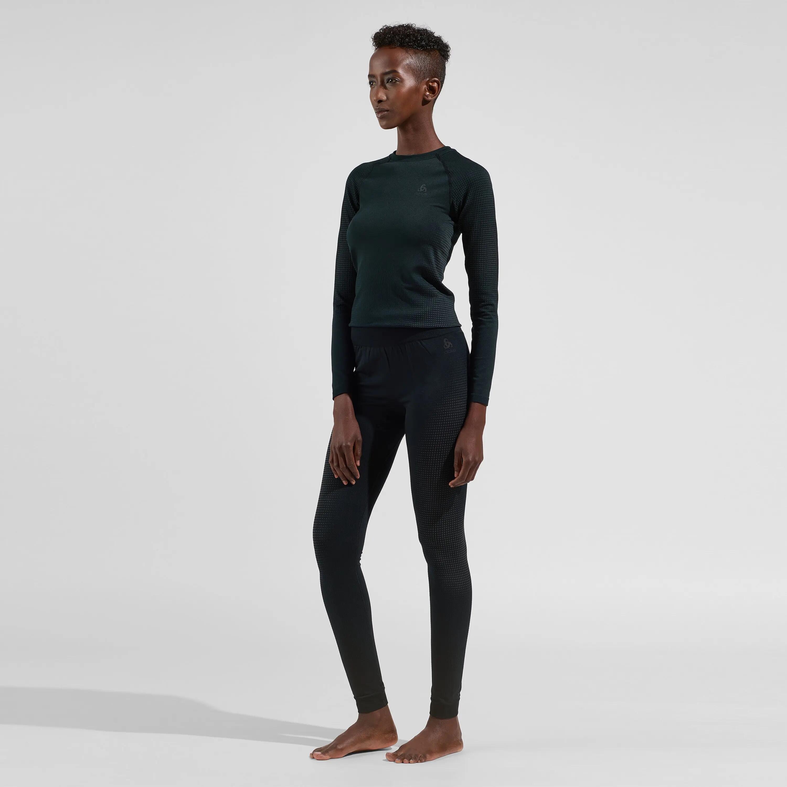 Lunghe donne strette Odlo Performance Warm Eco Black 5/8