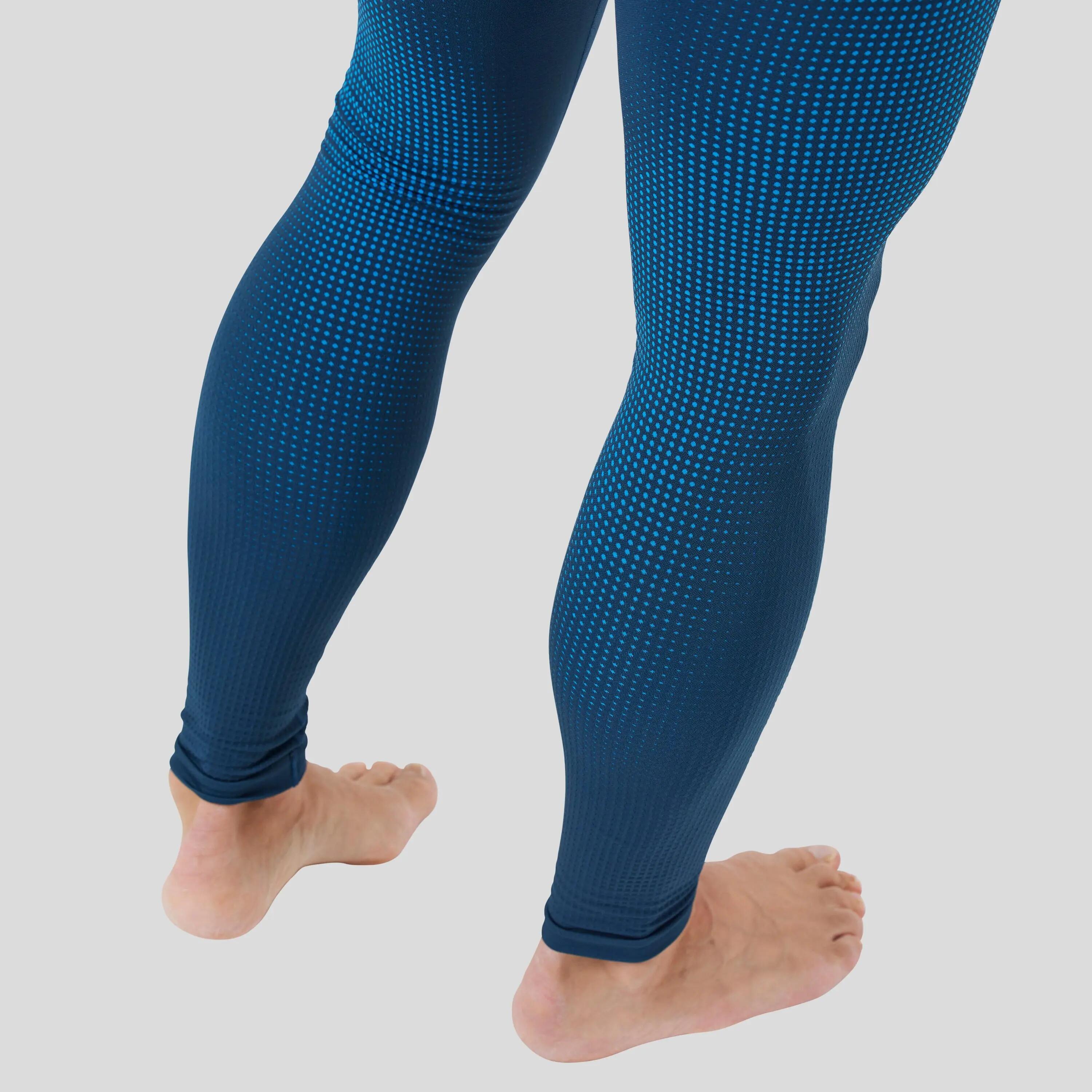 Calzamaglia lunga Odlo Performance Warm Eco Blu 4/6