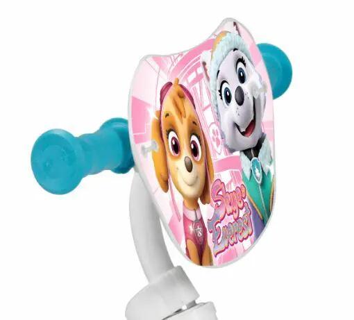 Bicicleta Rider 10" Patrulha Canina Branca Rosa Infantil 5/5