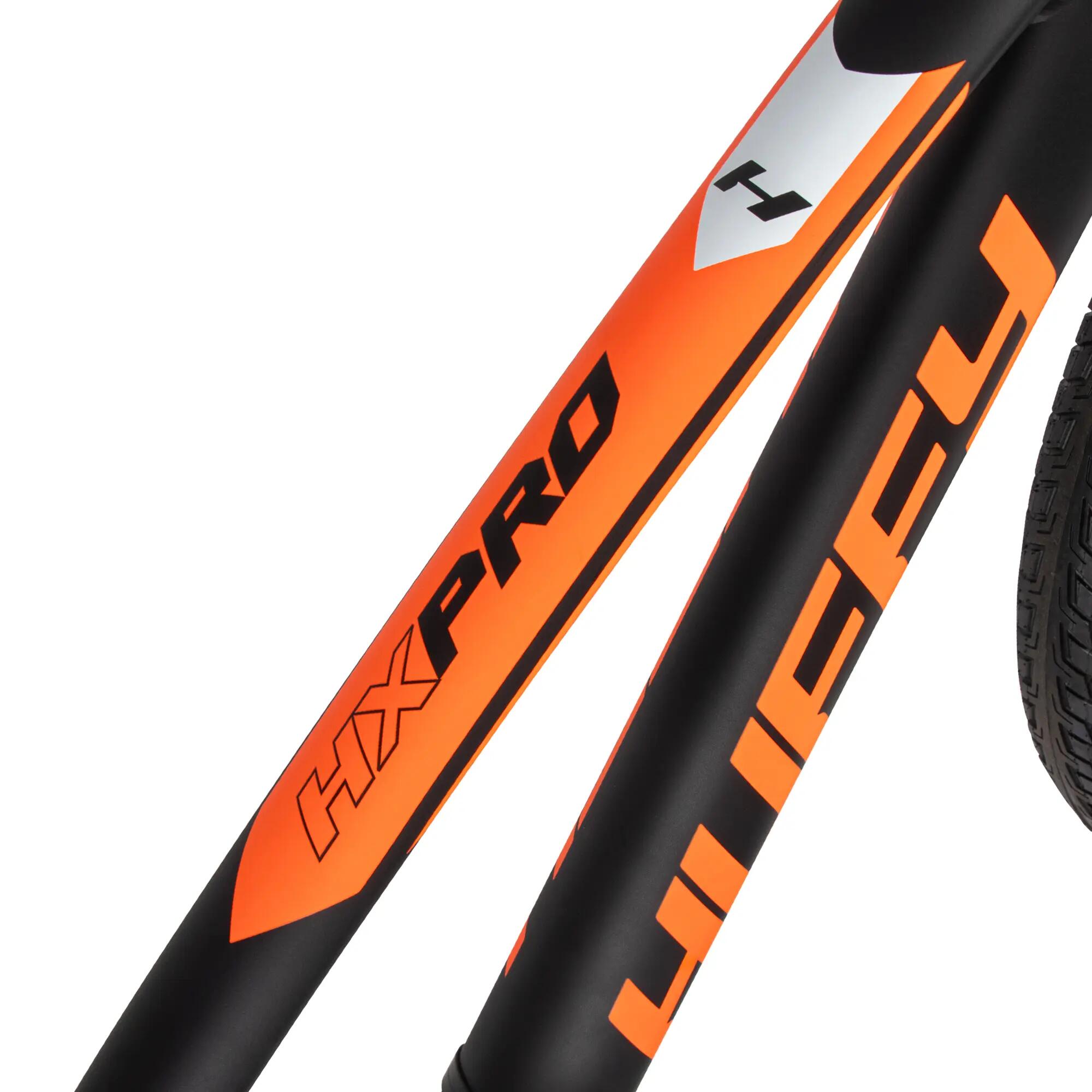 HX Pro 20-inch aluminium BMX-racefiets, zwart en oranje 9/10