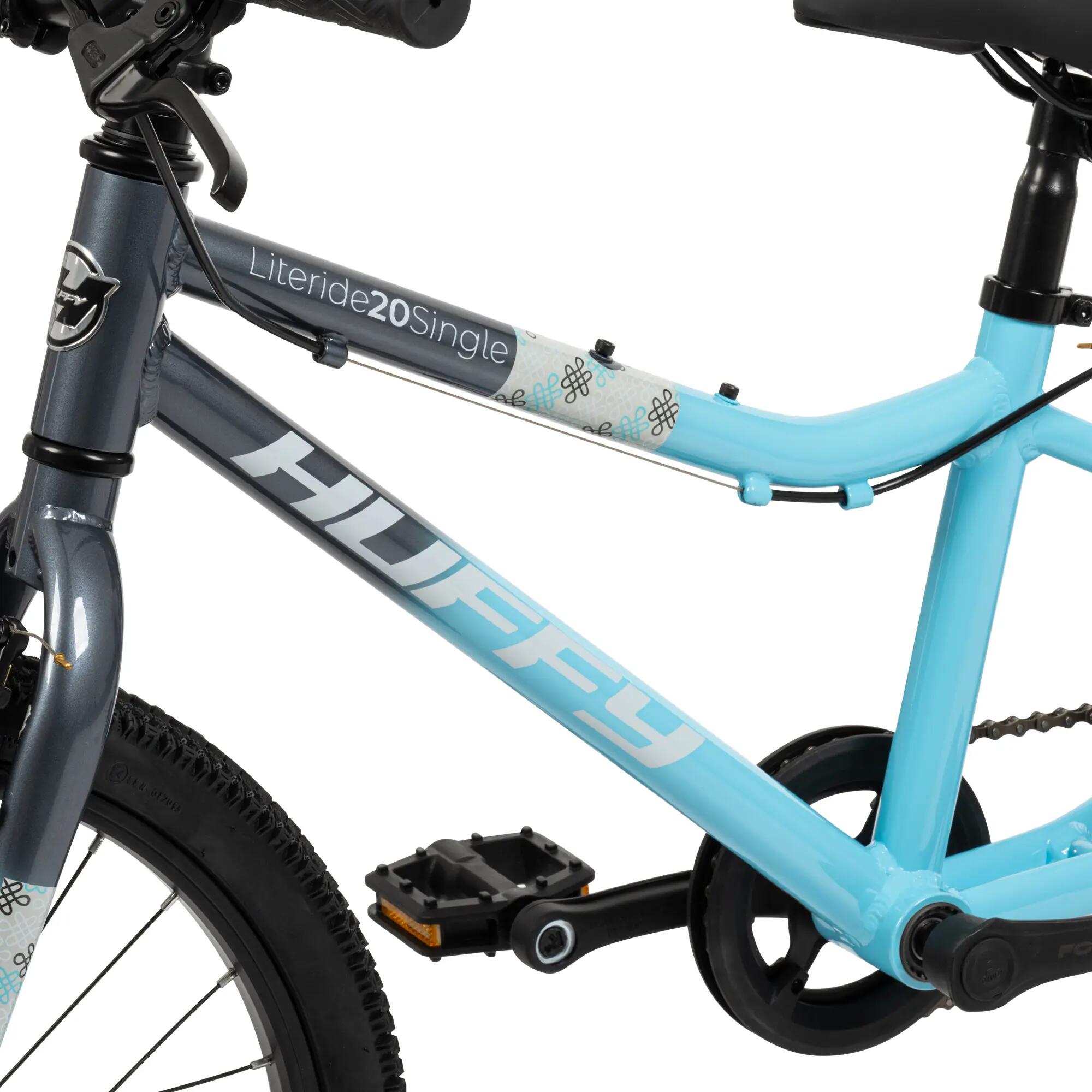 Huffy 20-Zoll Literide Single Speed Fahrrad, Blau und Grau, für 7- bis 9-Jährige 9/11