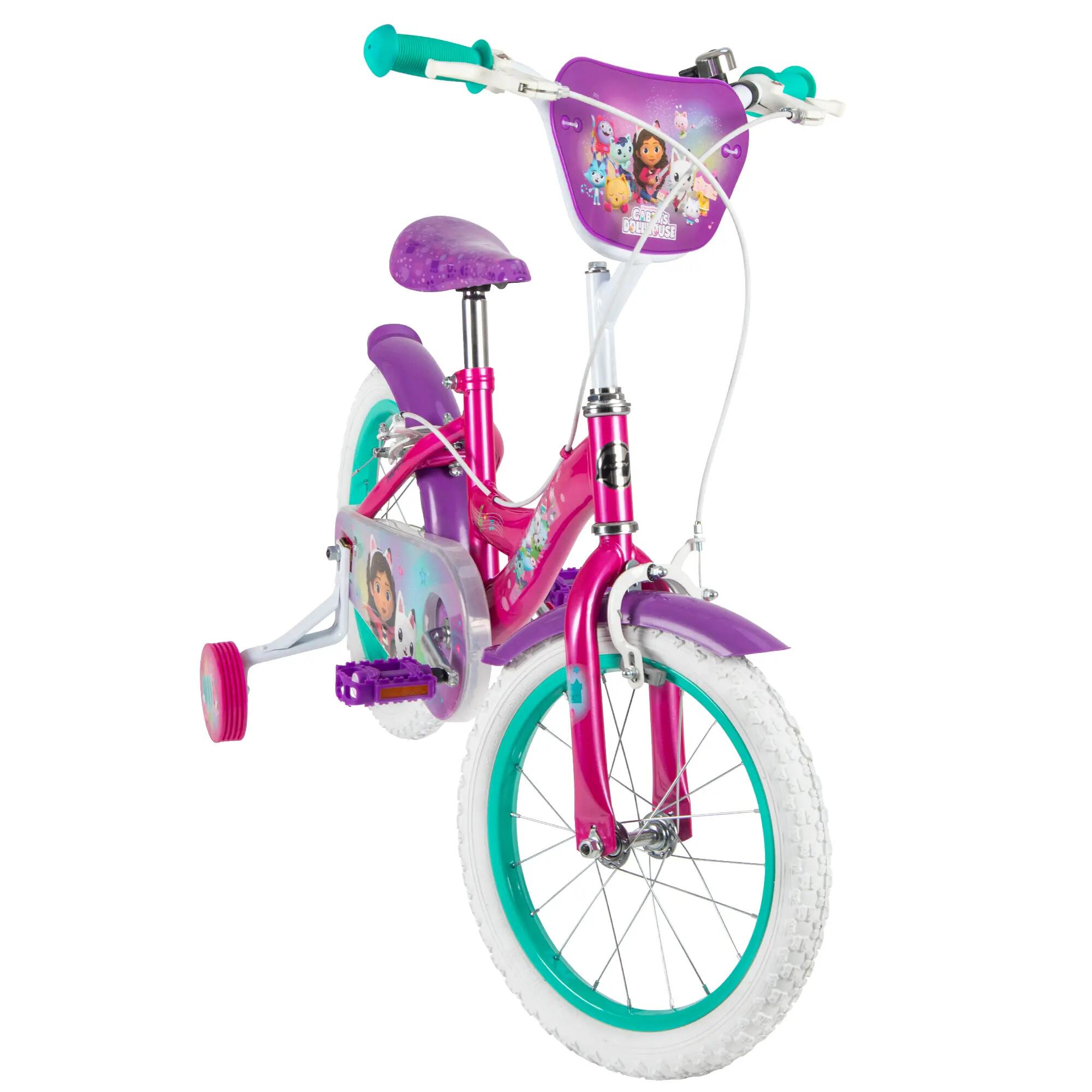 Gabby's Dollhouse kogellagerfiets voor kinderen 14 inch – Fiets met zijwieltjes 10/10