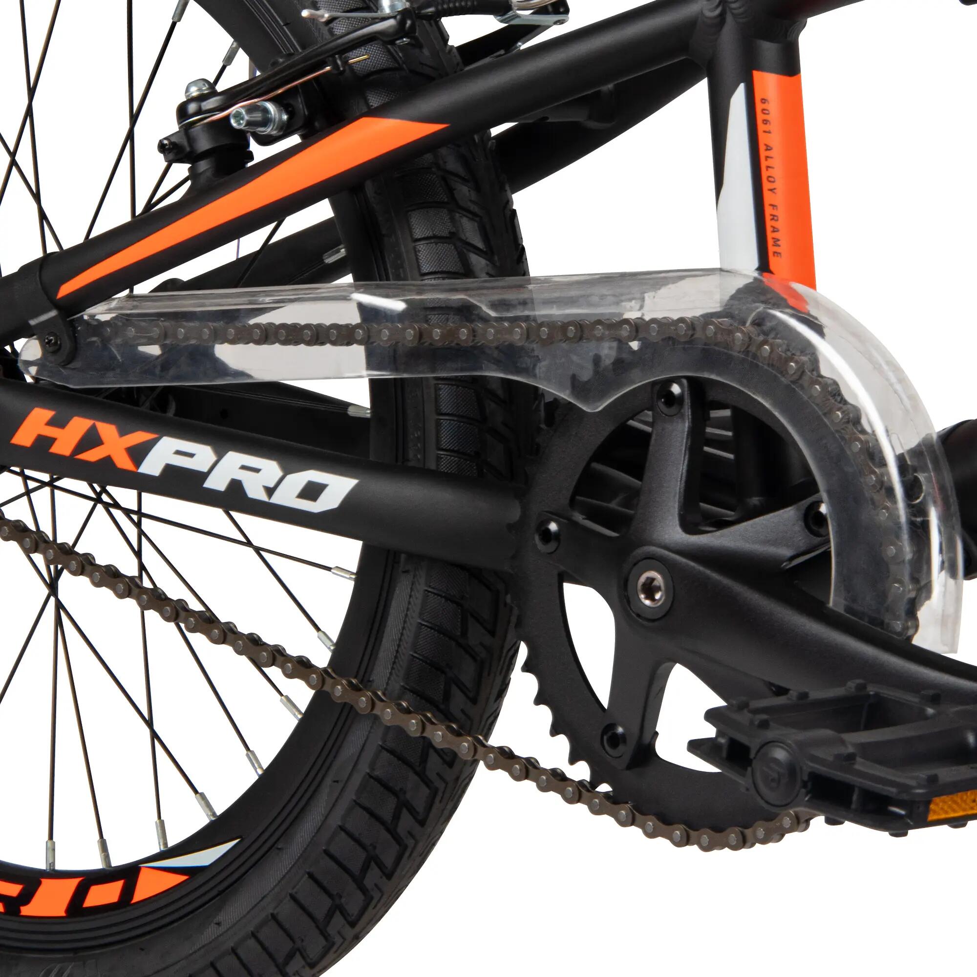 HX Pro 20-inch aluminium BMX-racefiets, zwart en oranje 10/10