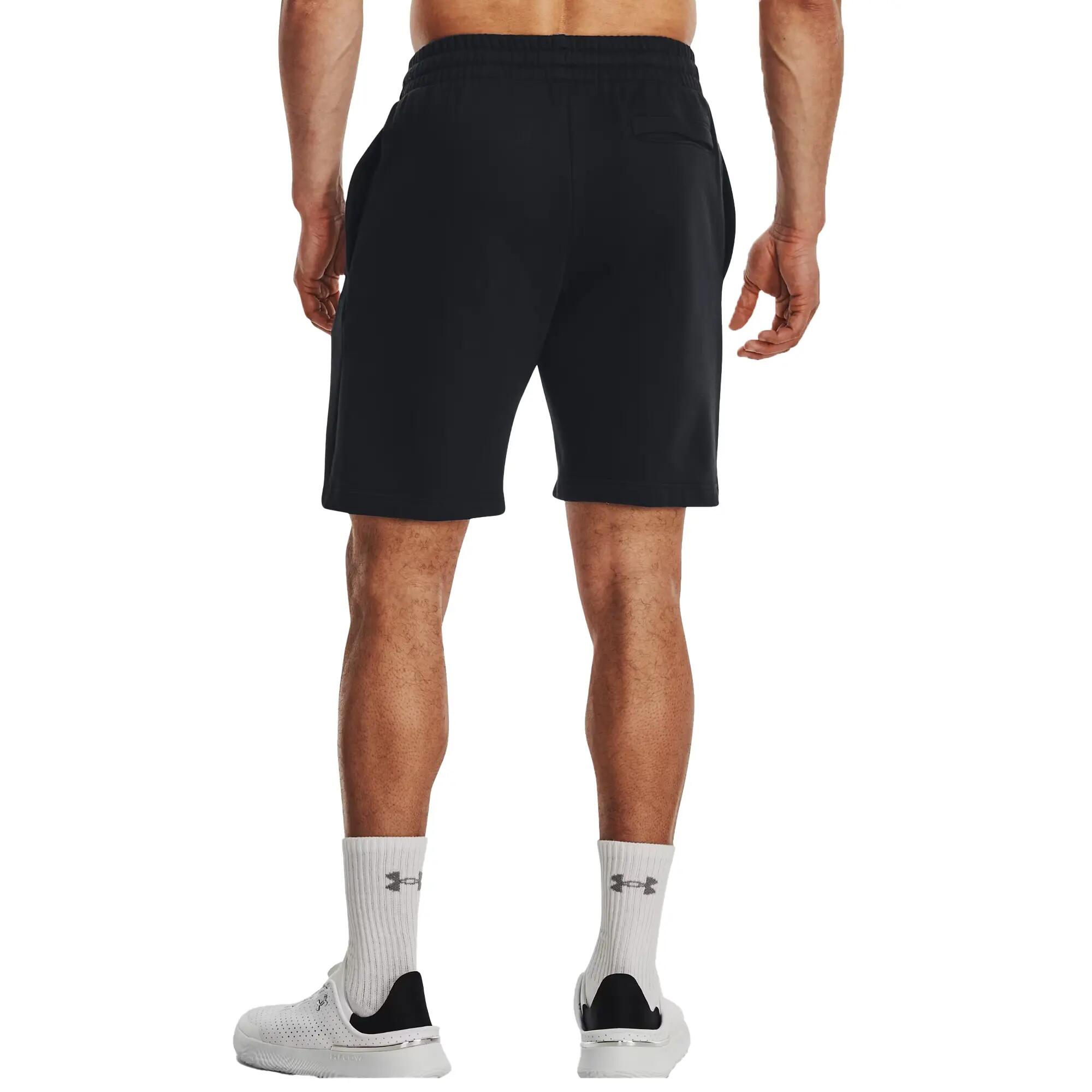 Heren Rival Fleece Korte Broek (Zwart) 4/7