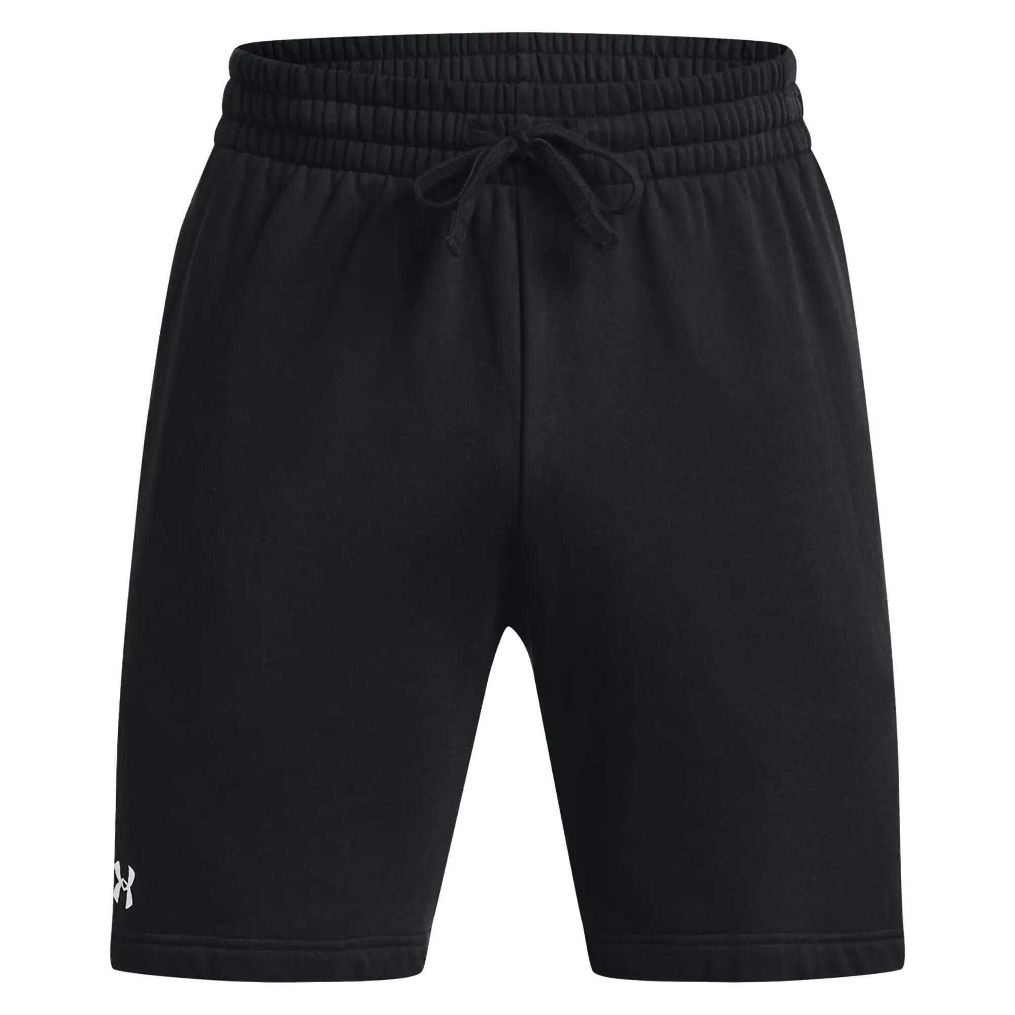 Heren Rival Fleece Korte Broek (Zwart) 2/7