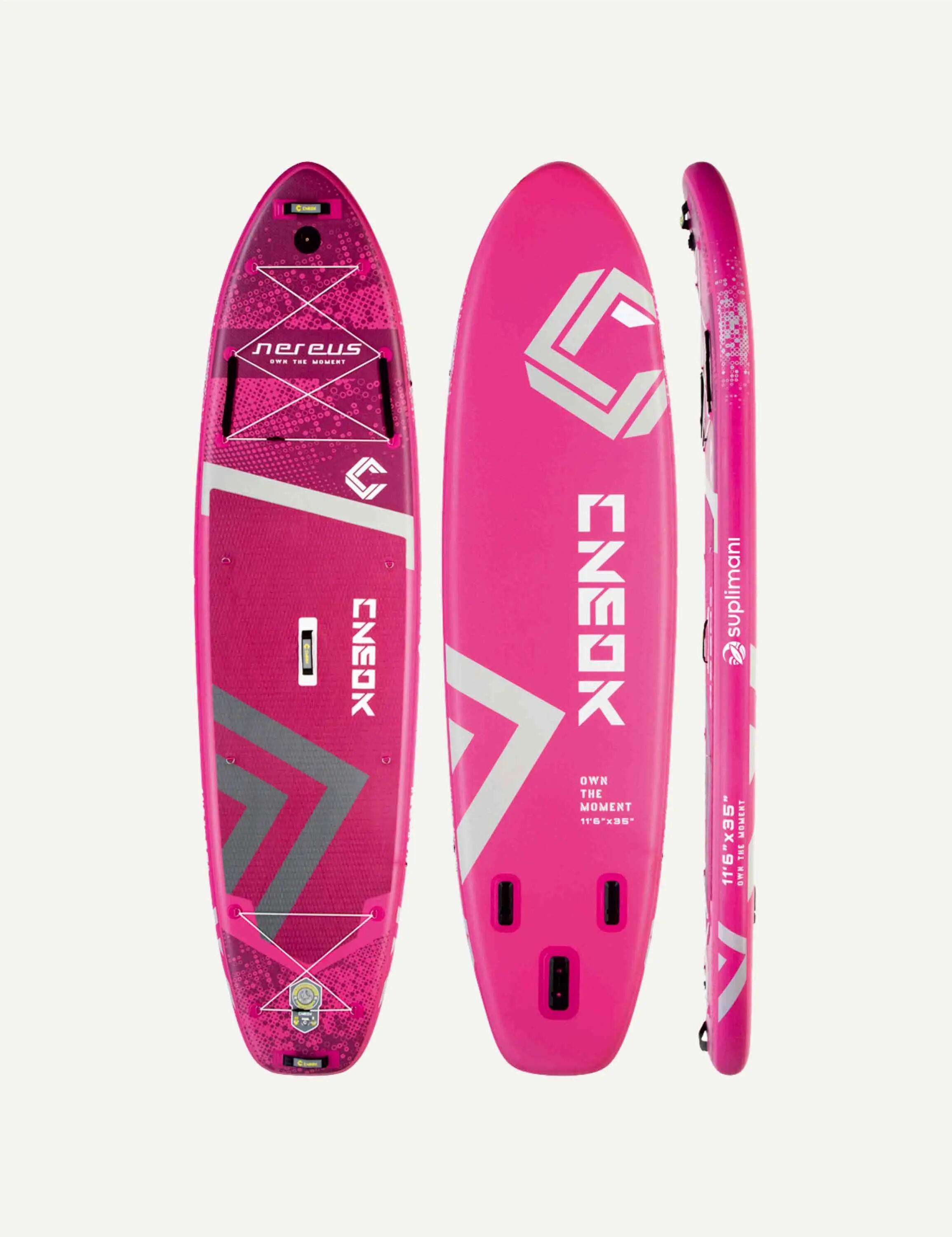 Supboard Paddle Board Şişme Sörf Tahtası Tam Set Sup Board Cneok Pink 350x89x15 2/2