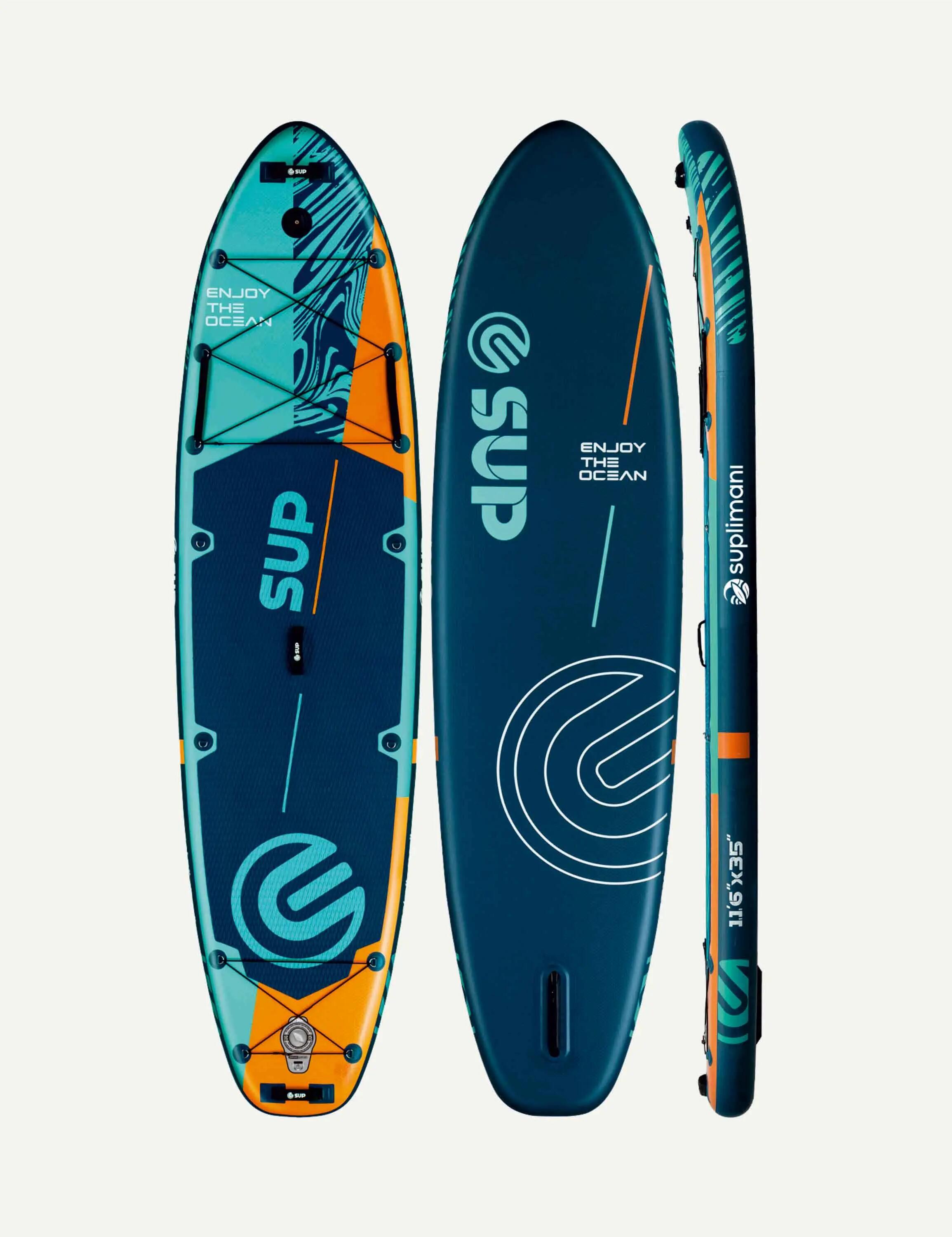 Supboard Paddle Board Şişme Sörf Tahtası Tam Set Sup Board Aruba Blue 350x89x15 2/2