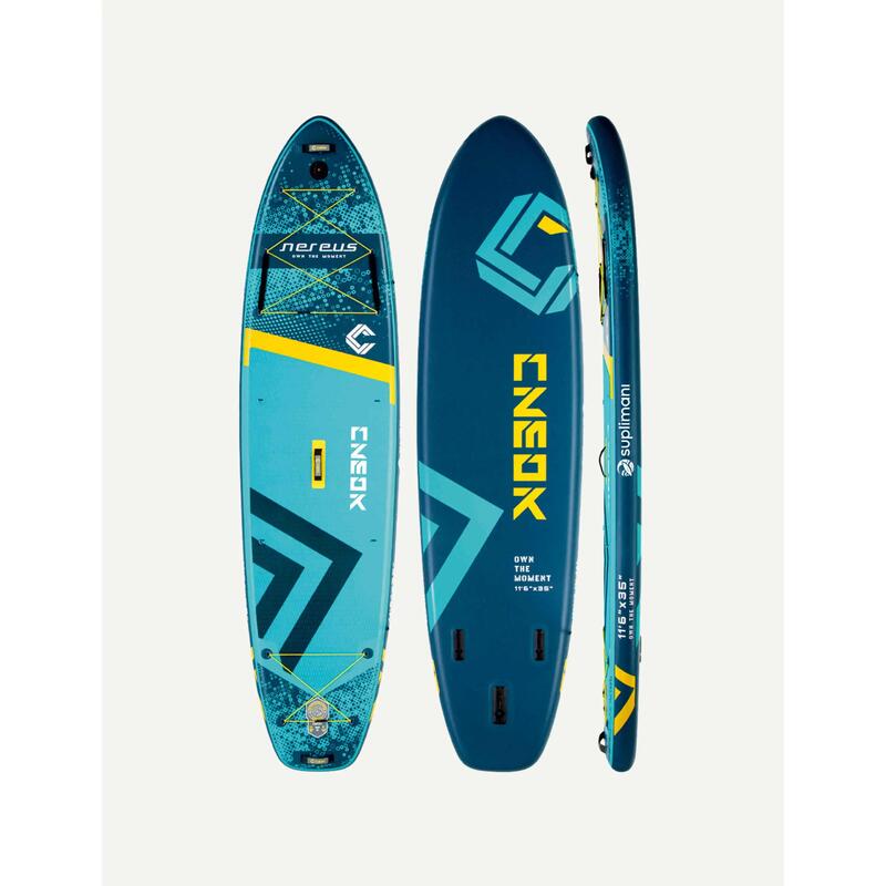 Supboard Paddle Board Şişme Sörf Tahtası Tam Set Sup Board Cneok Blue 350x89x15