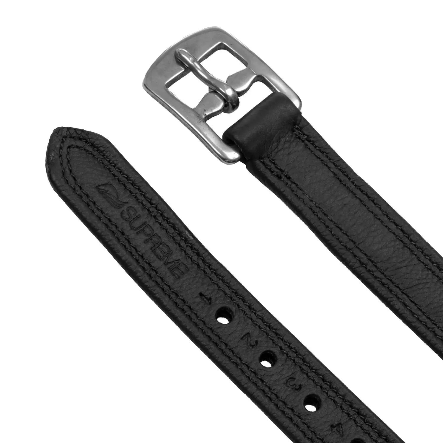 Étrivière souple gainée avec nylon intérieur boucle incurvée ss 4/4