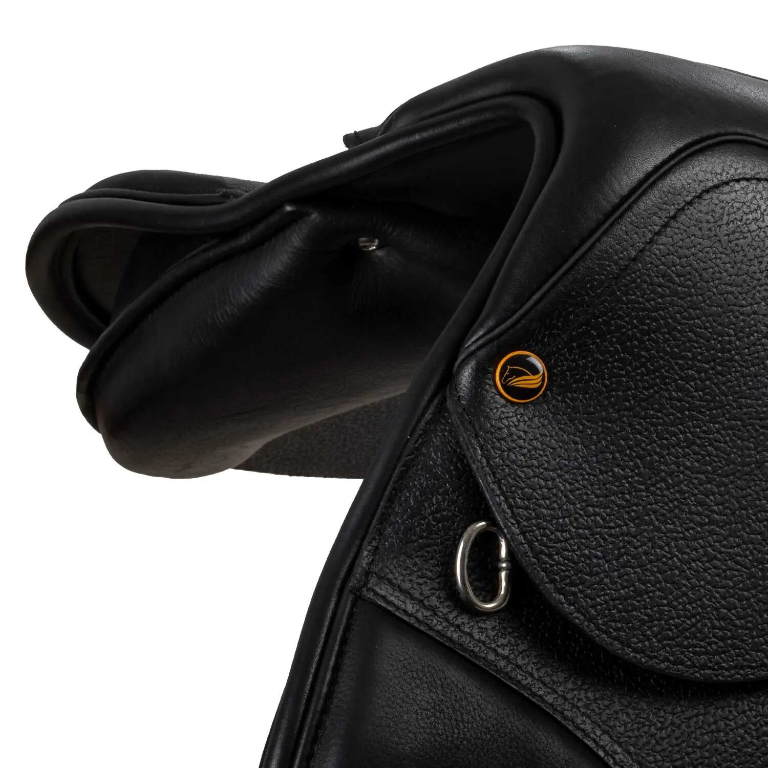 Selle de saut chicago en cuir avec arçon interchangeable (4 inclus) 5/7