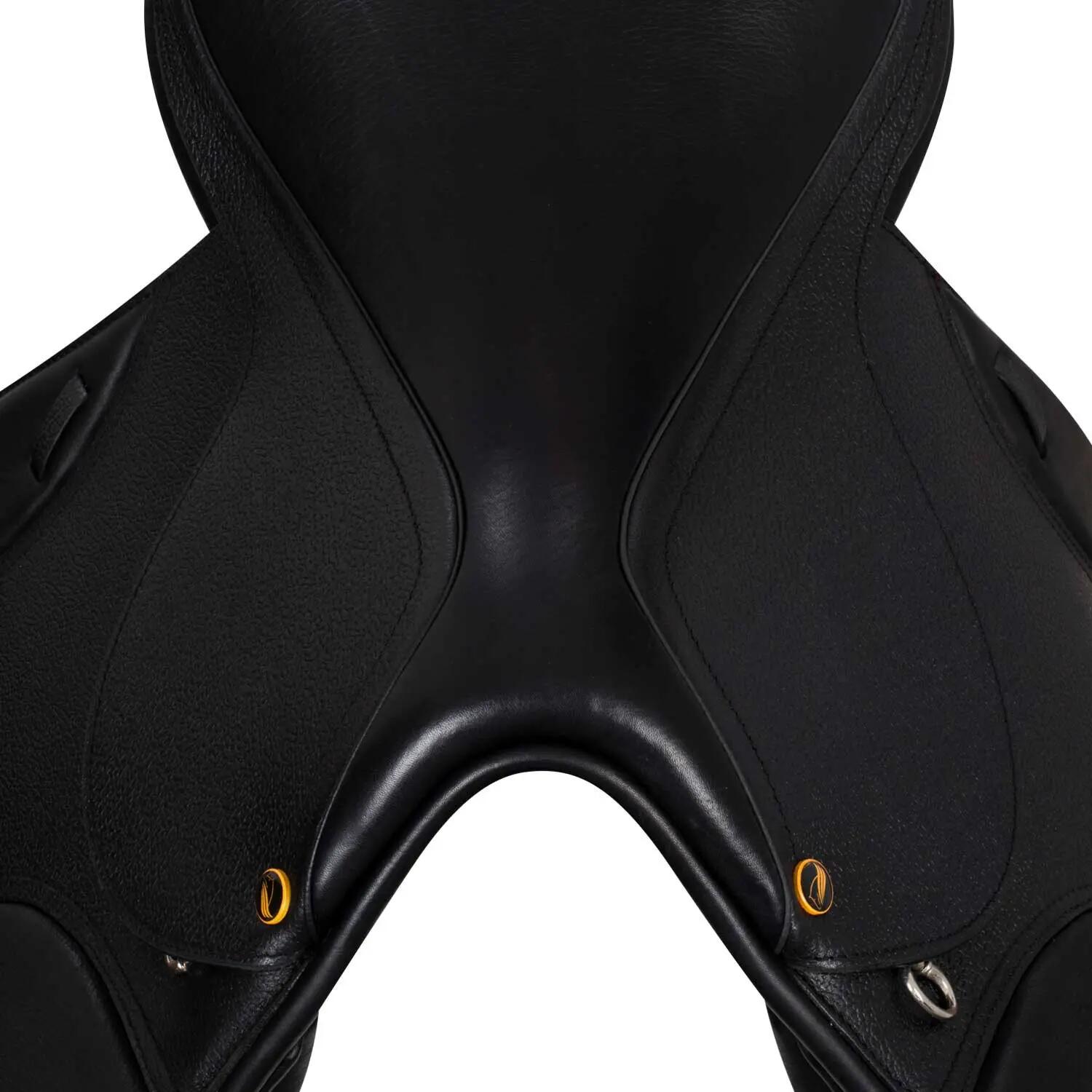 Selle de saut chicago en cuir avec arçon interchangeable (4 inclus) 4/7