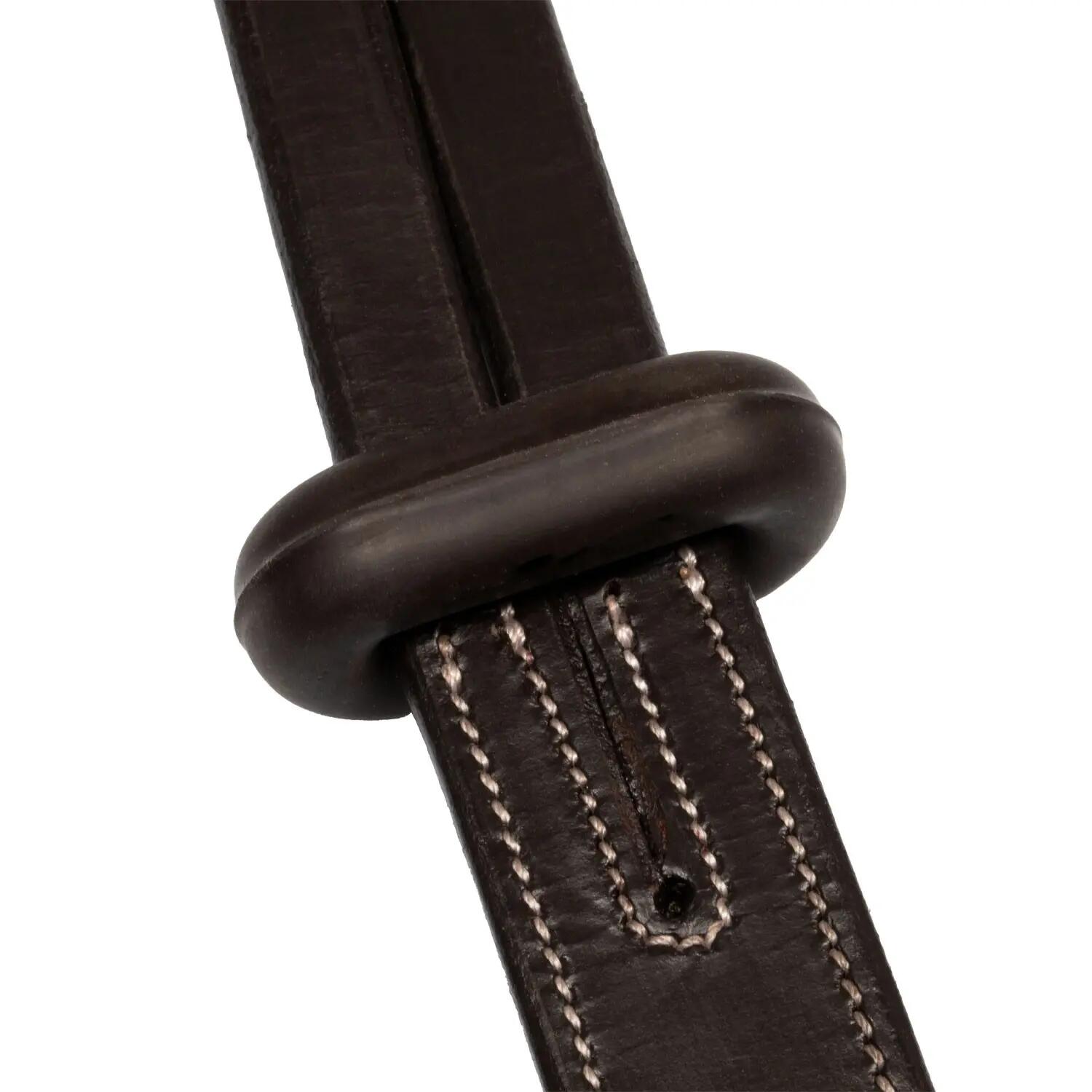 Martingaalhalsband met zilveren stiksels 5/5