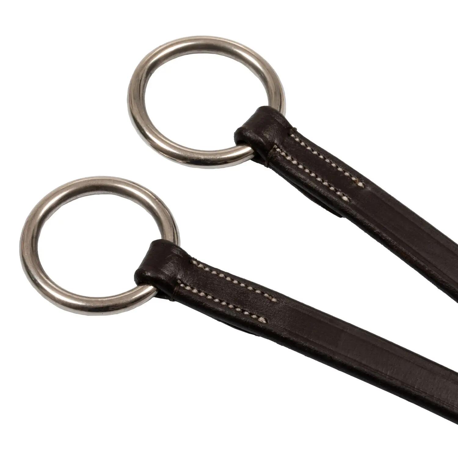 Martingaalhalsband met zilveren stiksels 4/5