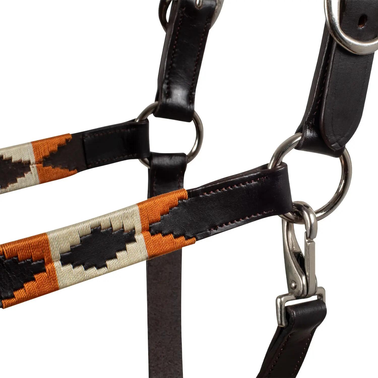 Cabresto de couro com decorações navajo 4/4