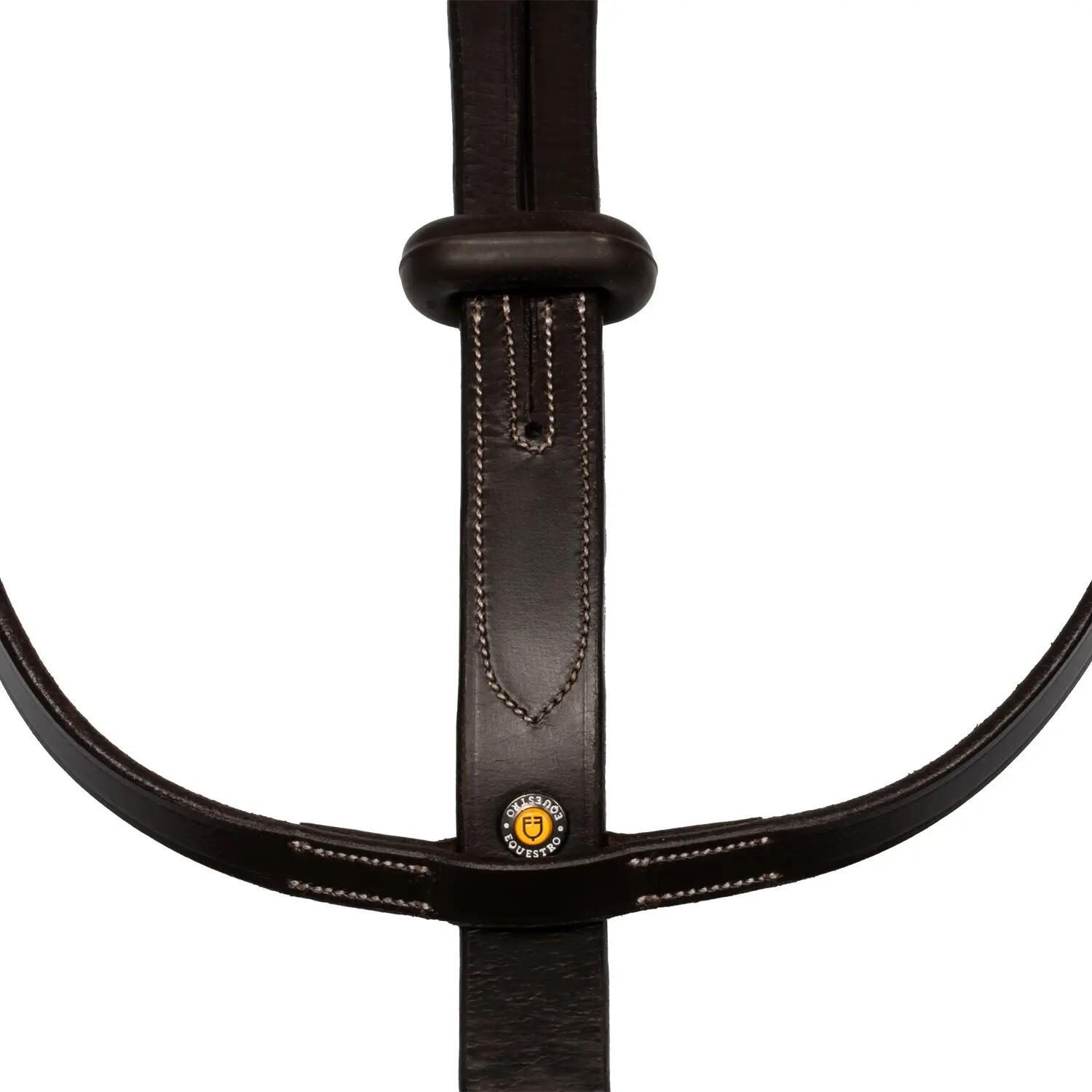Martingaalhalsband met zilveren stiksels 2/5