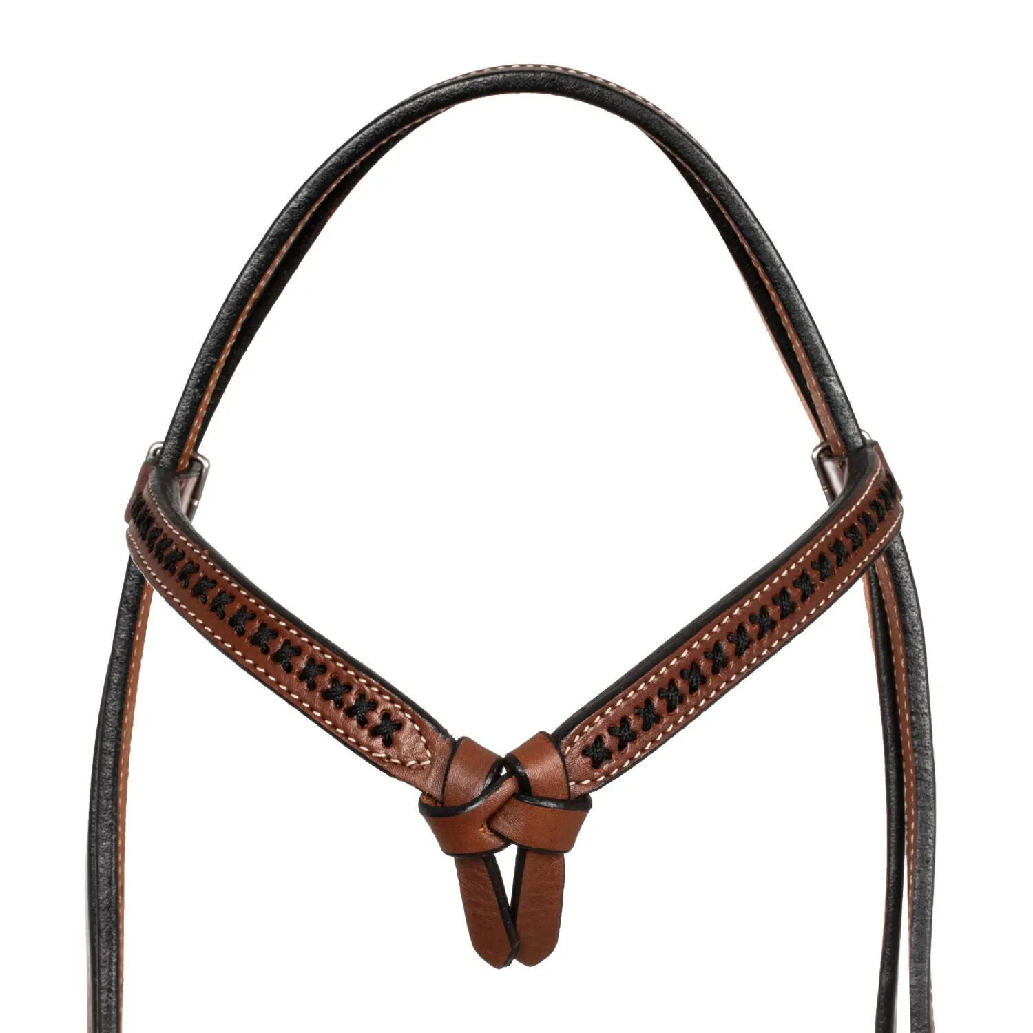 Testière western futurity avec frontal tressé 5/5