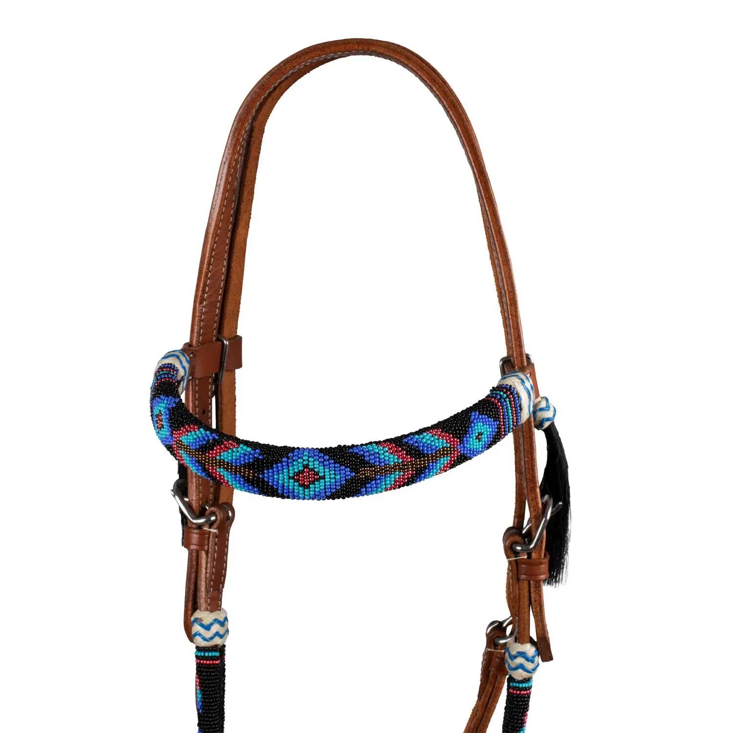 Tête de lit western avec décorations navajo 4/4