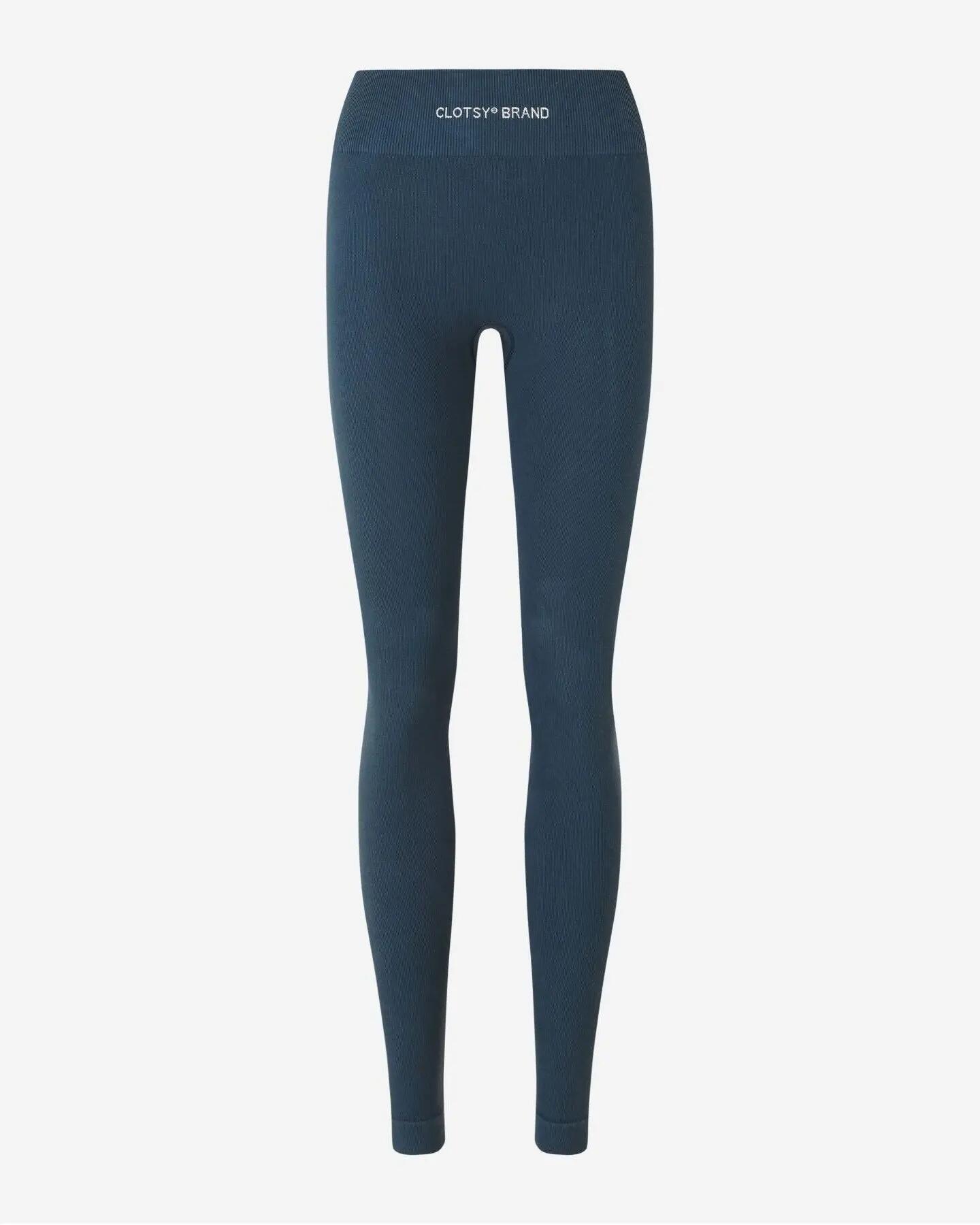 Legging - Deporte - Mujer - Sin costuras, push up - Azul 8/8