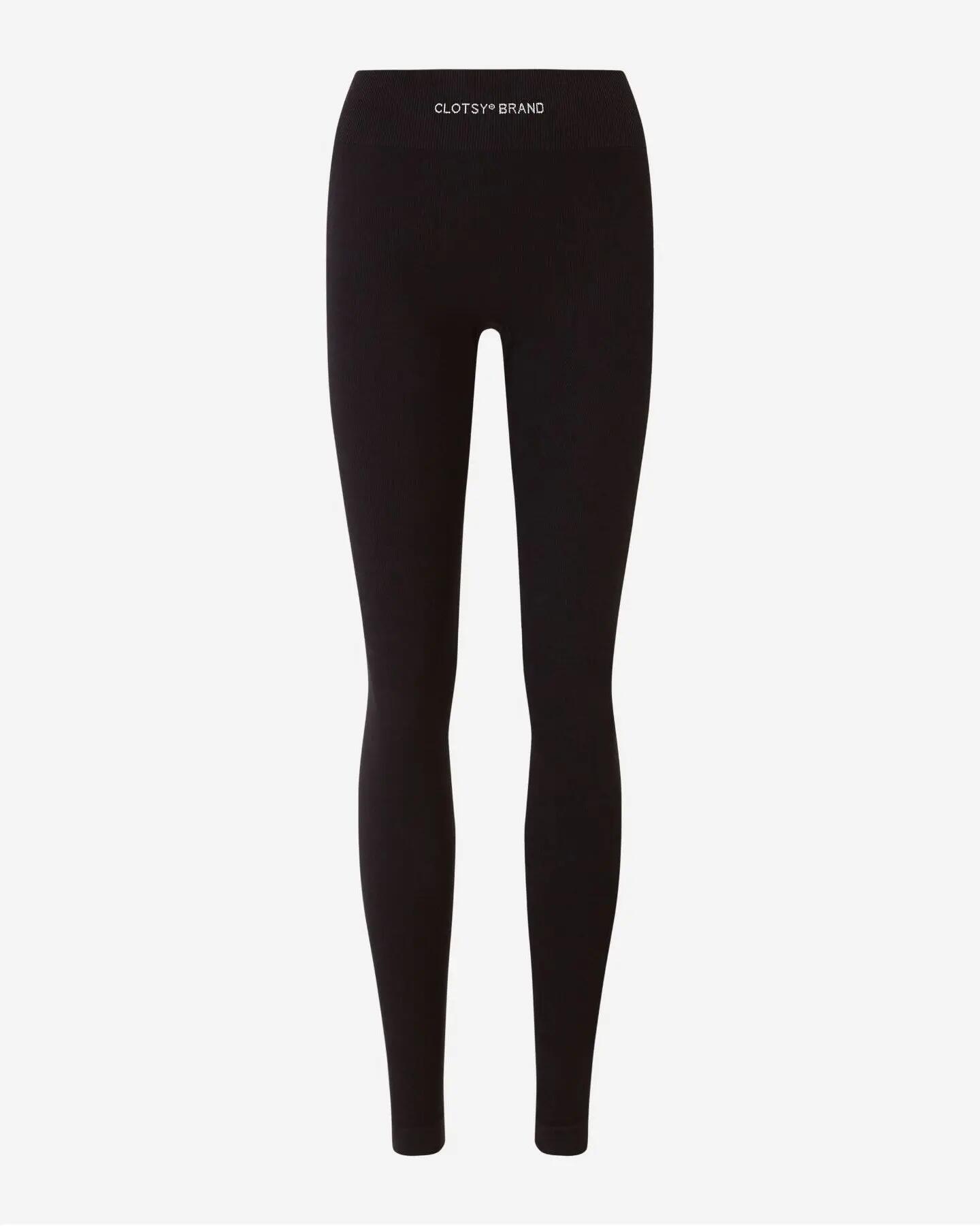 Legging - Deporte - Mujer - Sin costuras, efecto push up - Negro 6/6