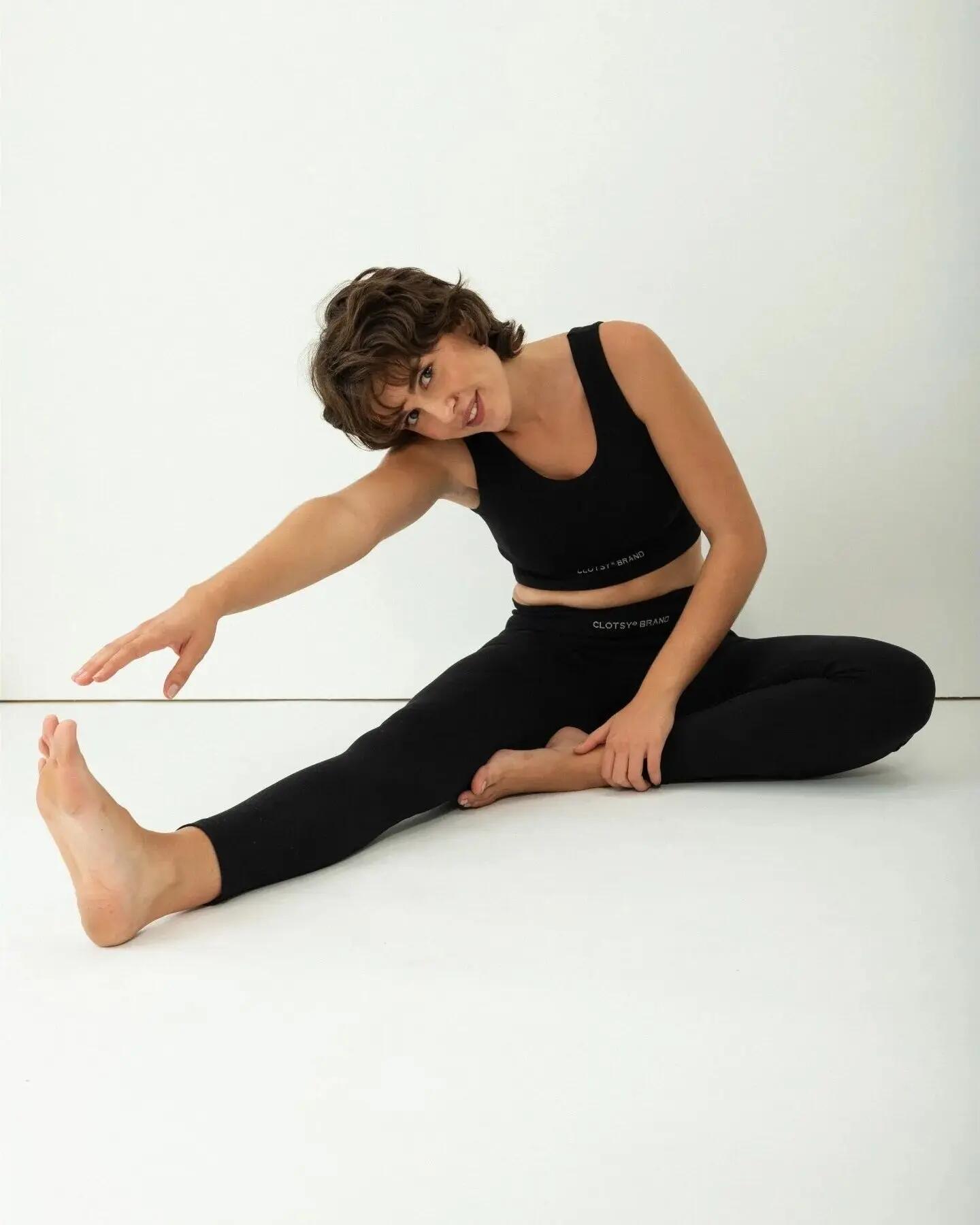 Legging - Deporte - Mujer - Sin costuras, push up - Negro 3/6