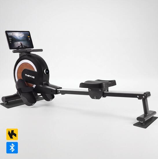 Roeitrainer Pro, Magnetisch, 32 Niveaus, Bluetooth, Kinomap-Compatibel