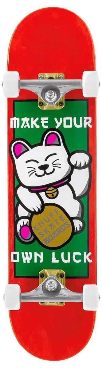 Enuff Lucky Cat Compleet Skateboard Red 8'' 7/7