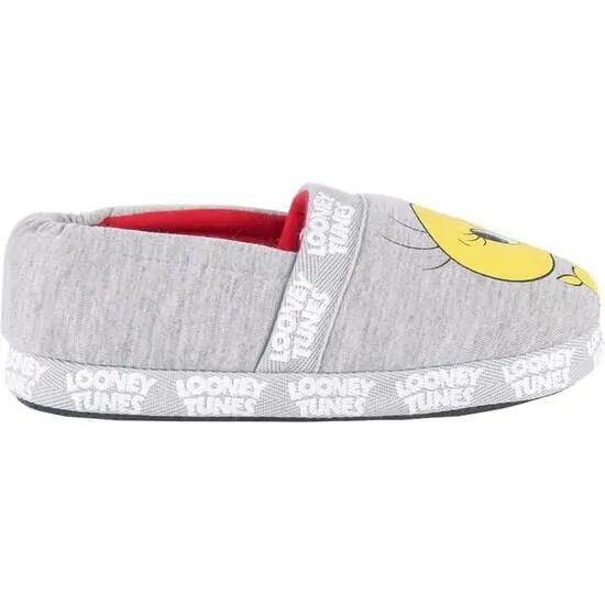 Zapatillas de Casa Francesita Infantil Looney Tunes Antideslizantes Grises 2/7
