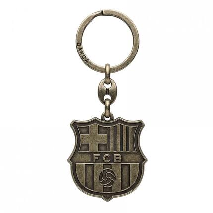 FC Barcelona brelok herb oryginalny na licencji styl retro złoty