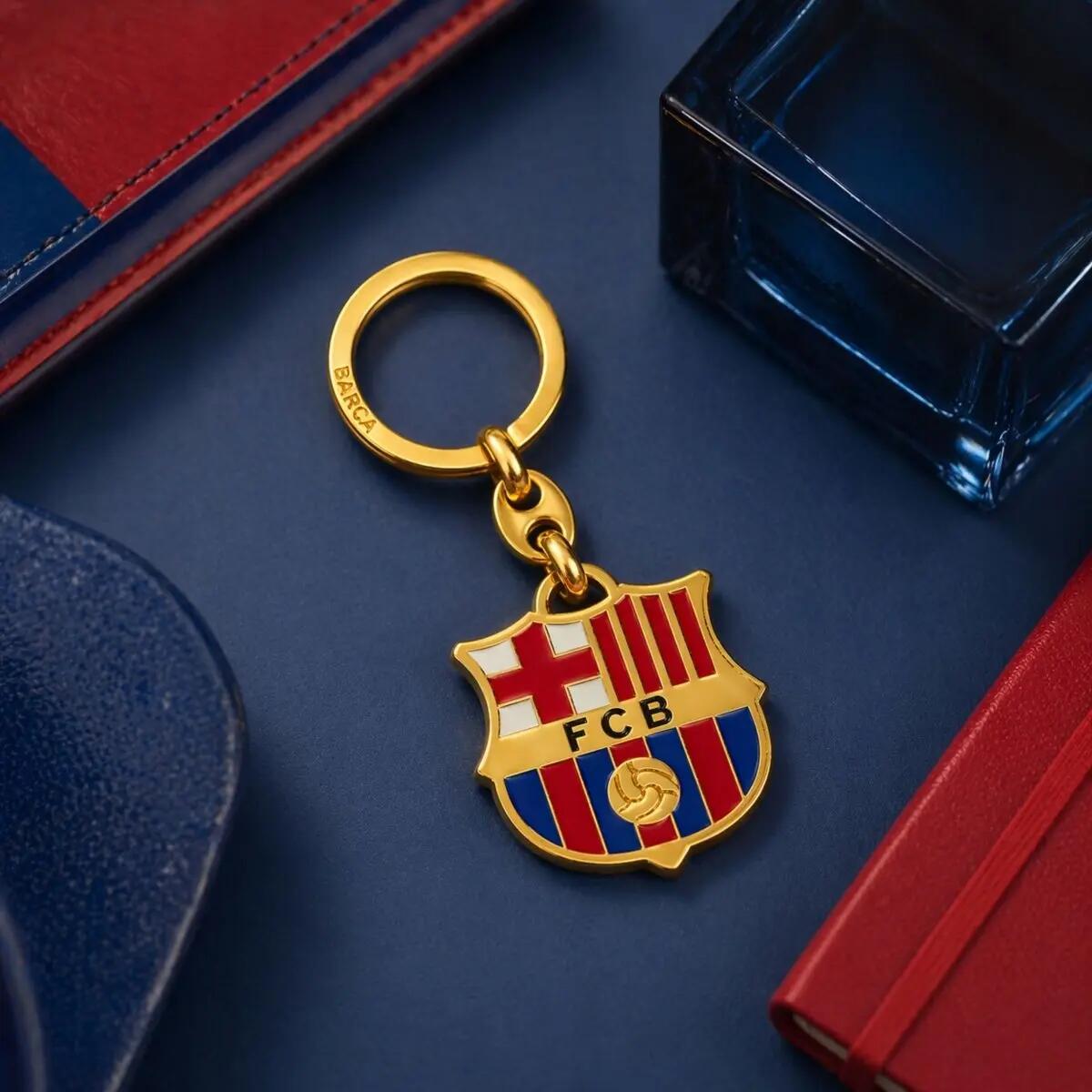 FC Barcelona brelok herb oryginalny na licencji złoty