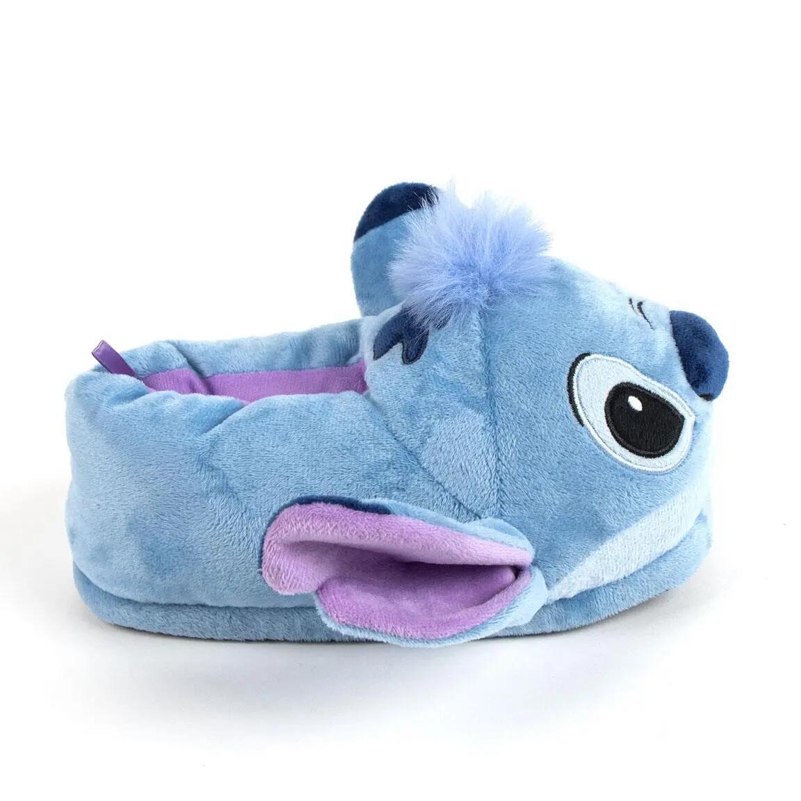 Pantufas Stitch para Adultos com Apliques 3D, Feitas de Poliéster, Azul 2/4