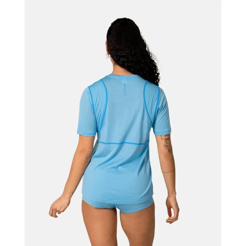 Embla Wool Tee - ocean 4/5