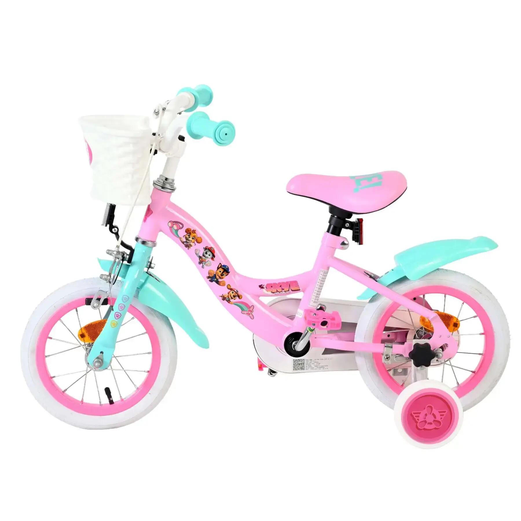 Rower dziecięcy Paw Patrol 14 inch dla dziewczynek, różowy 4/7