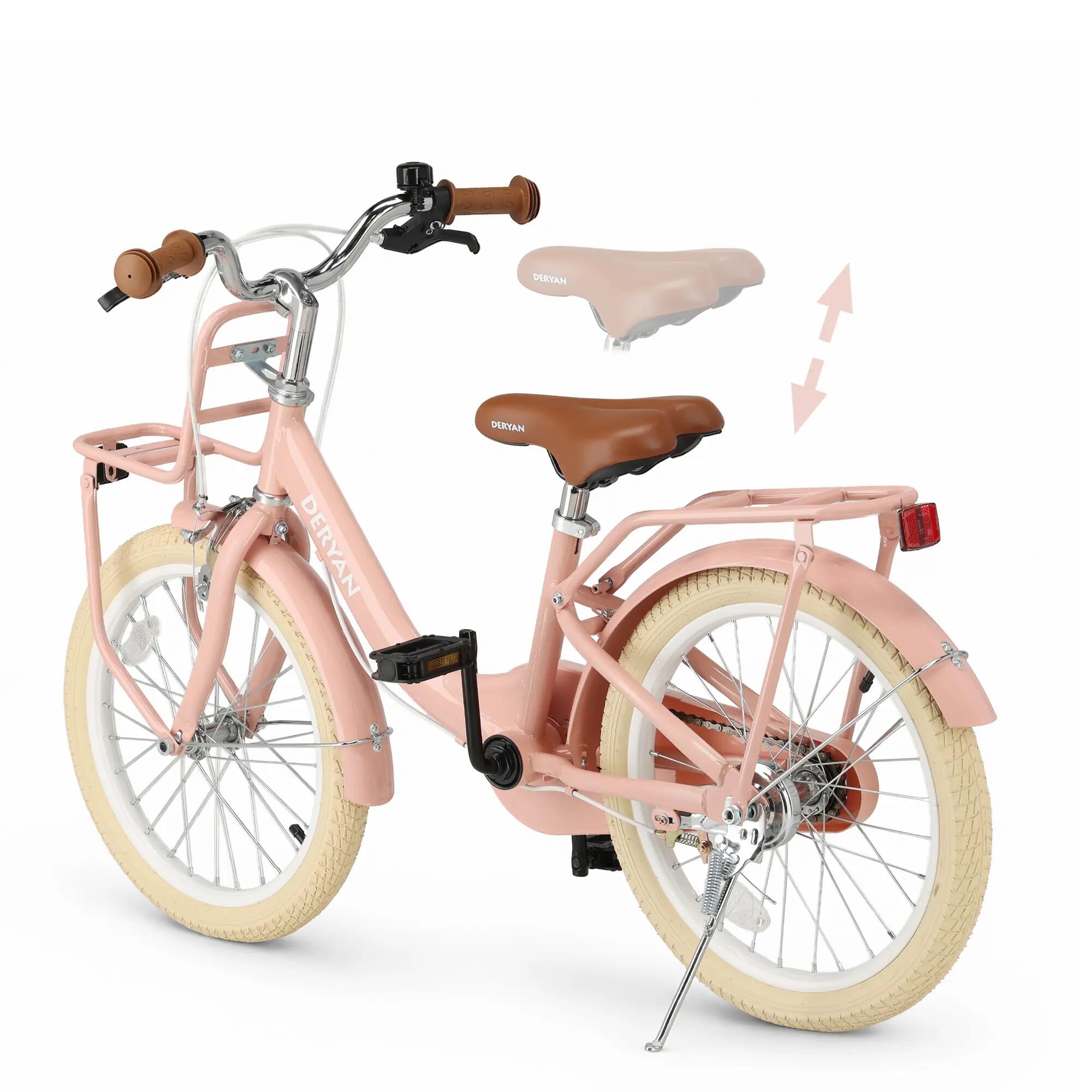 Bicicleta Infantil Deryan Liv 18 pulgadas - Manillar y Sillín Ajustables - Rosa 5/9