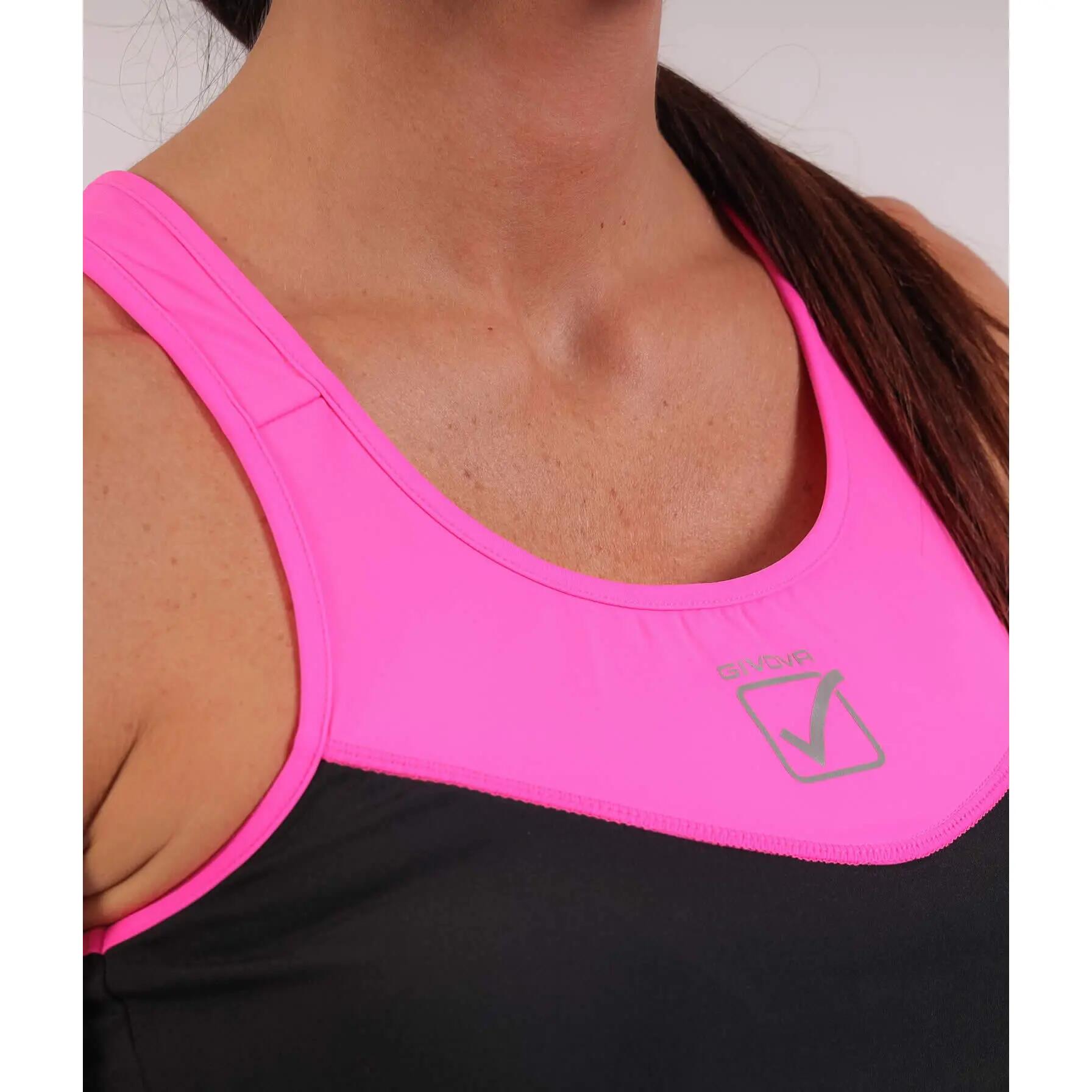Canotte donna givova nero/fuxia 3/3