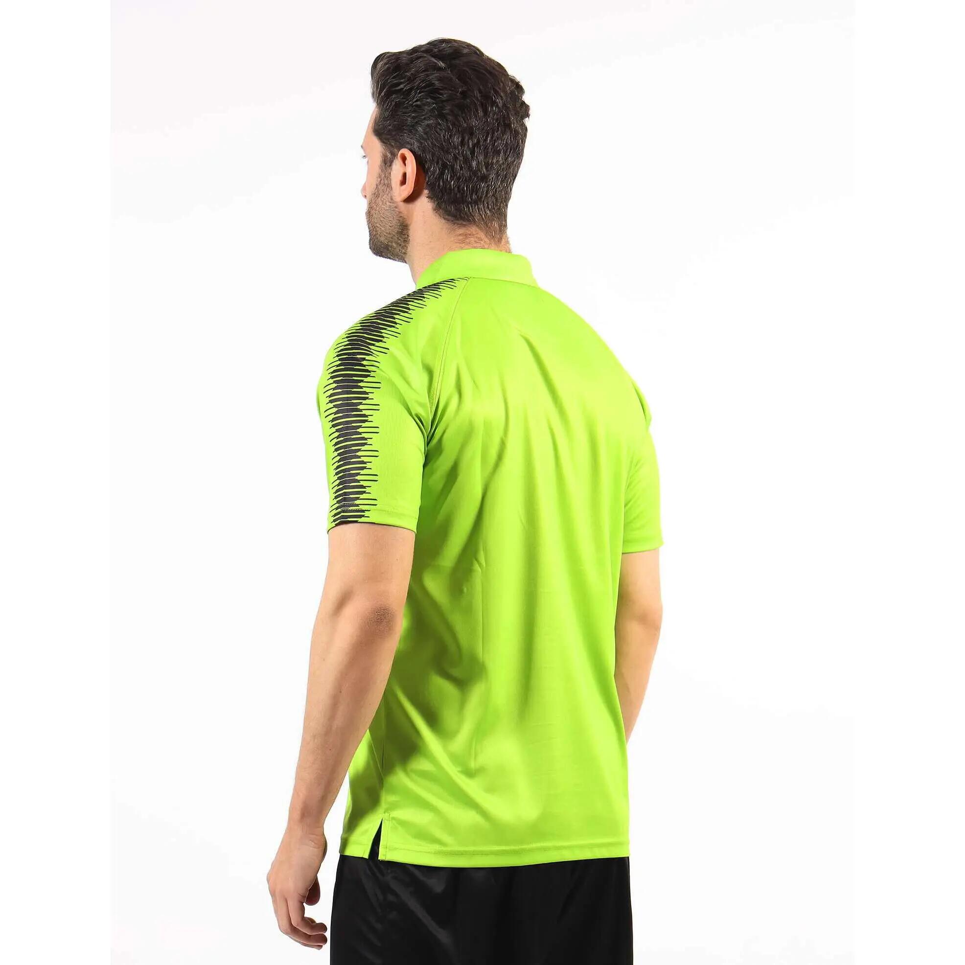 Sportowa koszulka polo Givova Fluo Żółto-Zielona 3/3
