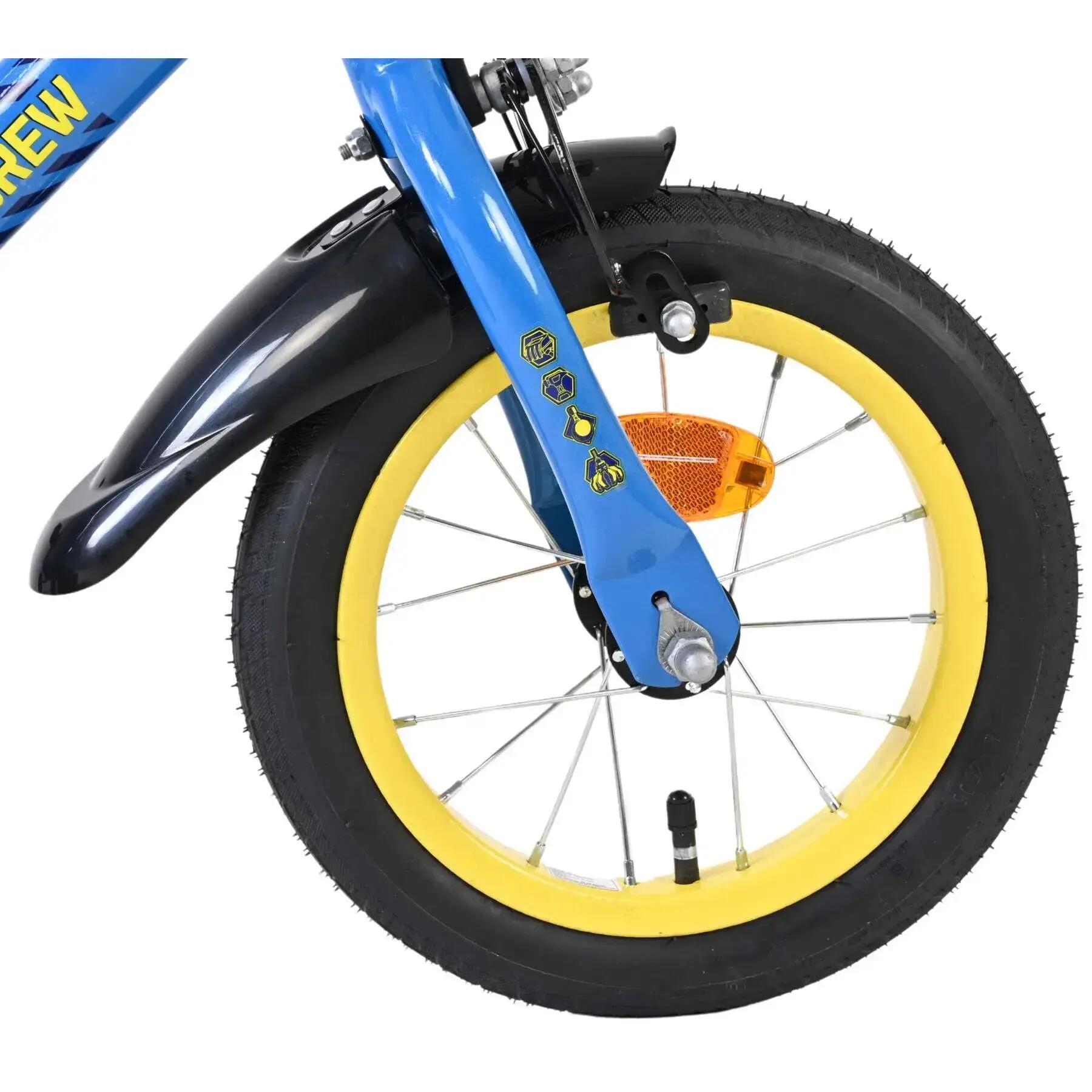 Rubble & Crew bicicletta per bambini 12 pollici blu per ragazzi 3/5