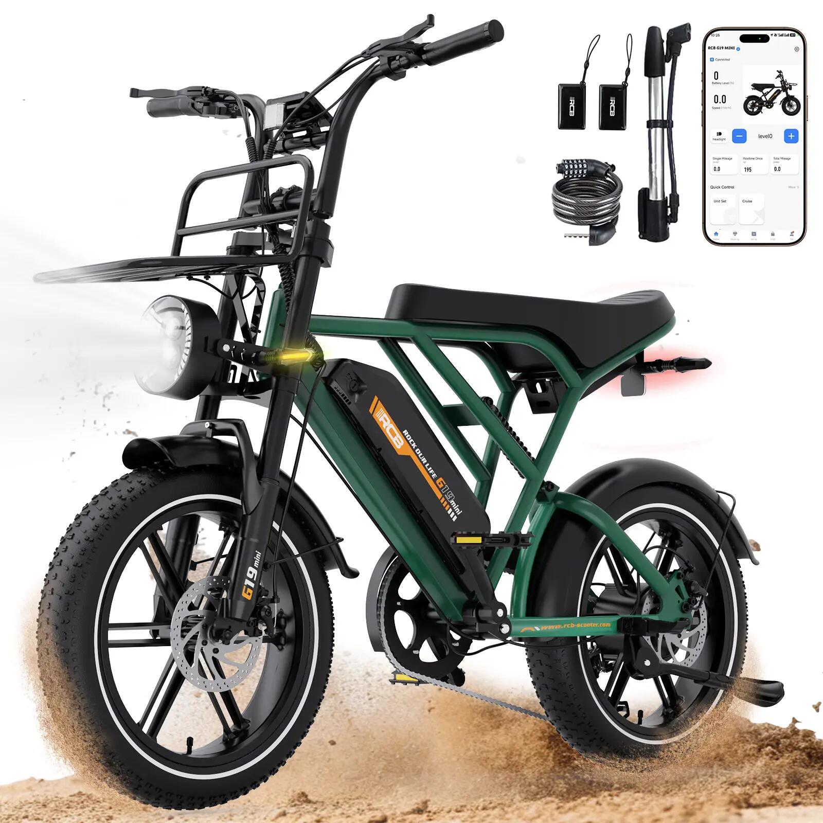 Elektrische stadsfiets 16 inch, koppelsensor, 468Wh accu, bereik tot 80km 1/7