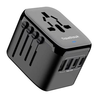 Adattatore da viaggio universale World Plug con USB