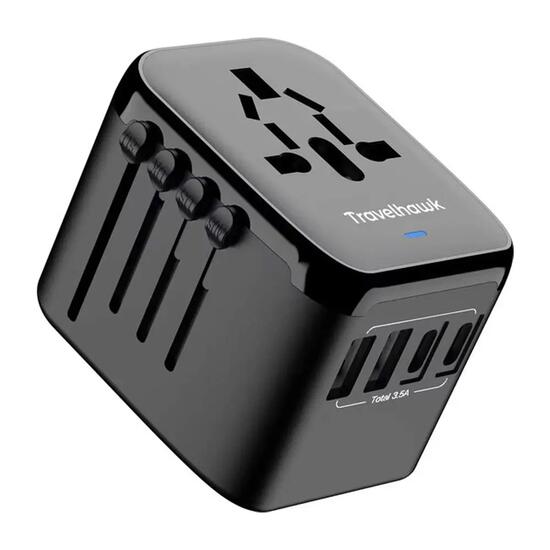 Adattatore da viaggio universale World Plug con USB