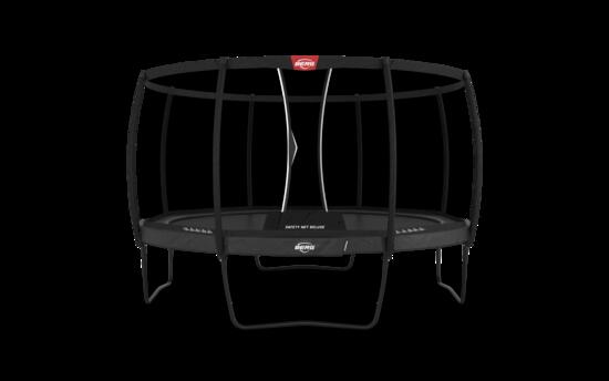 Trampoline Champion Regular 430 + Filet Séc. Deluxe Gris