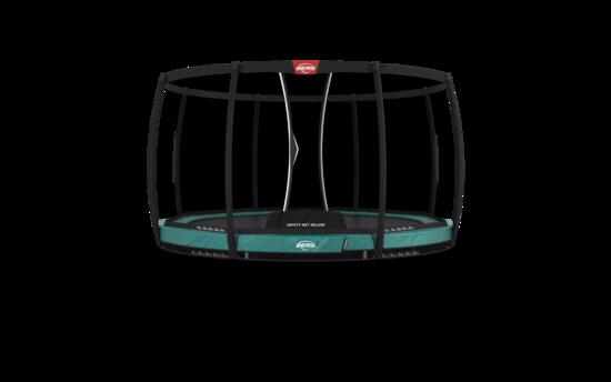 Trampoline Champion InGround 380 + Filet Séc. Deluxe Gris