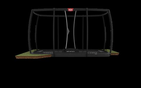 Trampoline Ultim Champion FlatGround 410 + Filet Séc. DLX XL