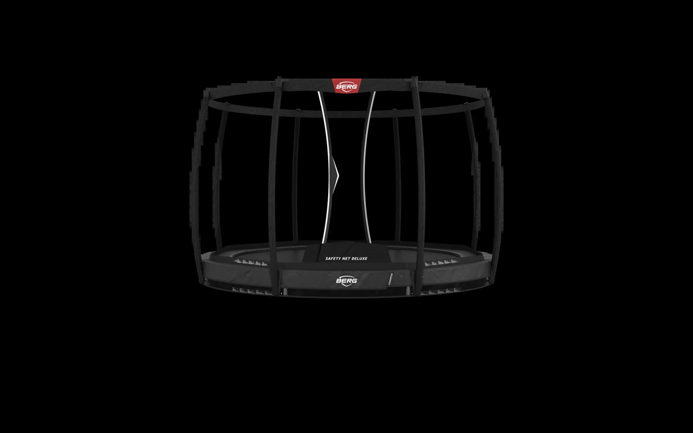 Trampoline Champion InGround 330 + Veiligheidsnet Deluxe Grijs 1/7