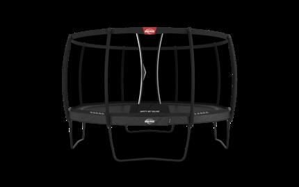 Trampoline Elite Regular 380 + Filet Séc. Deluxe Gris