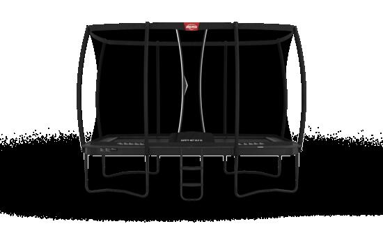 Trampoline Ultim Champion Regular 410 + Filet Séc. DLX XL Gris