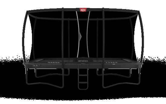 Trampoline Ultim Champion Regular 500 + Filet Séc. DLX XL Gris